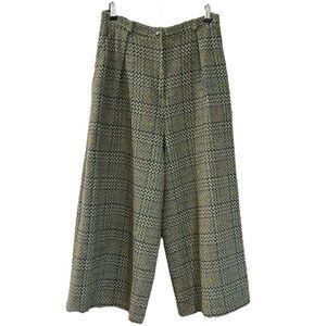Ivan Grundahl Max Copenhagen Plaid Wool Wide Leg Pant